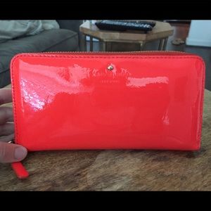 Kate Spade Neon Orange Wallet